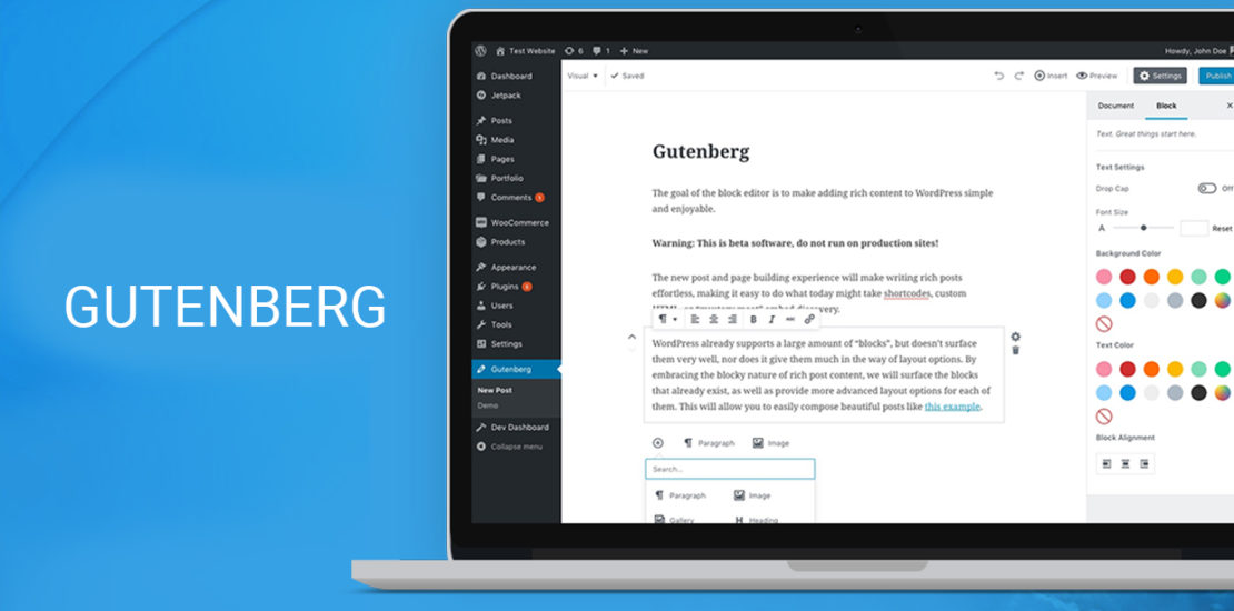 Mi az a WordPress Gutenberg?