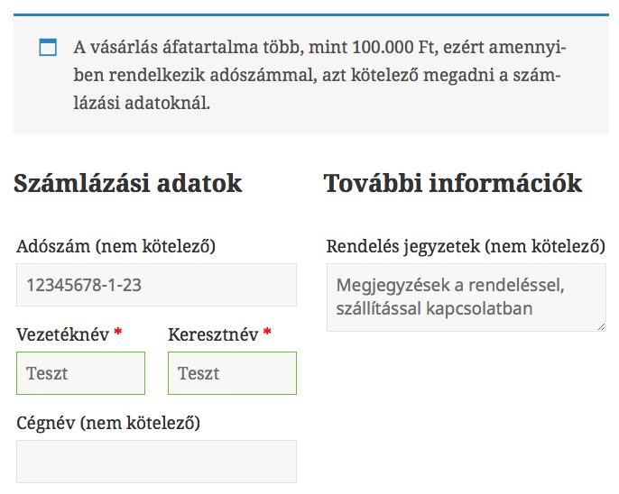 adoszam Automatikus számlázás WooCommerce webáruházakban a számlázz.hu segítségével