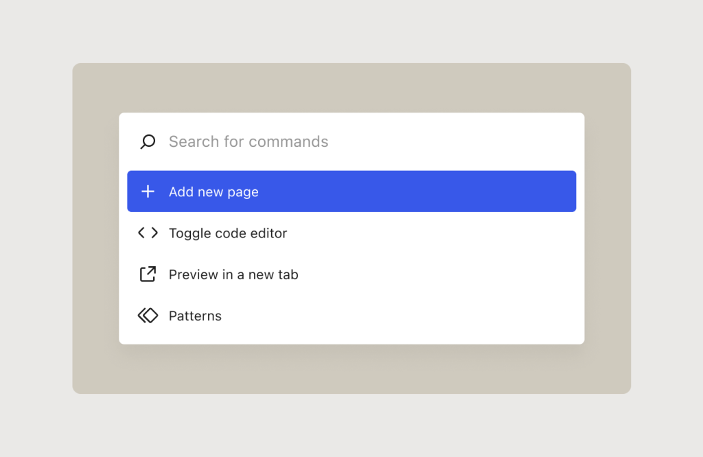 commands WordPress 6.4 “Shirley”