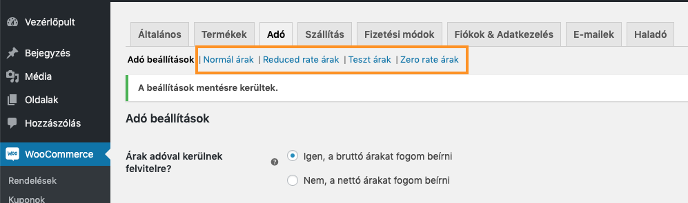 kep3 Áfakulcsok beállítása WooCommerce áruházakban