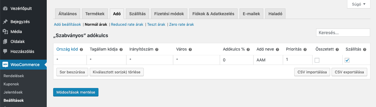 kep8 Áfakulcsok beállítása WooCommerce áruházakban