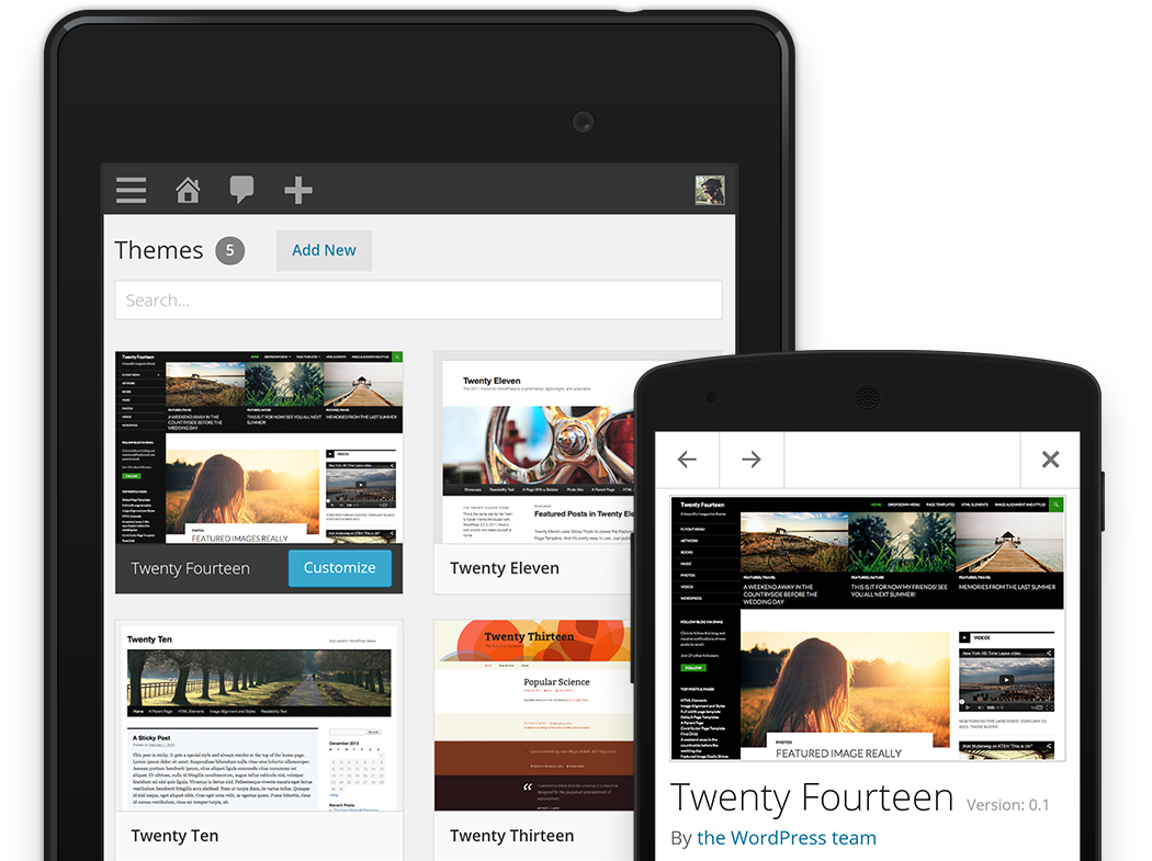 themes Helló Világ, itt a WP 3.8!