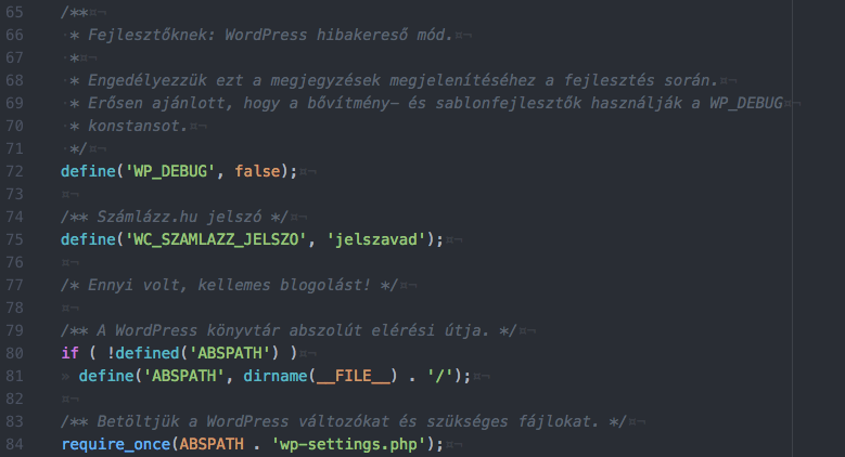 wp config Automatikus számlázás WooCommerce webáruházakban a számlázz.hu segítségével